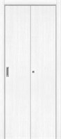 Межкомнатная дверь   Браво-0 Snow Melinga 200*35,  минимализм,  глухие, spBRV153-1206