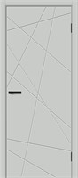 Межкомнатная дверь   Граффити-5.Д Grey Pro 200*60,  модерн,  глухие, spBRV146-1579
