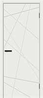 Межкомнатная дверь   Граффити-5.Д Super White 200*60,  модерн,  глухие, spBRV146-1583