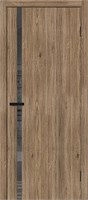 Межкомнатная дверь   Браво-1.55 Original Oak Mirox Grey 200*60,  модерн,  остекленные, spBRV153-1686
