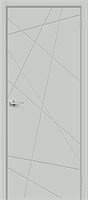 Межкомнатная дверь   Граффити-5.Д.П Grey Matt 200*60,  модерн,  глухие, spBRV066-0333