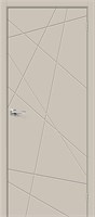 Межкомнатная дверь   Граффити-5 Creamy 200*60,  модерн,  глухие,  Брус хвойных пород, МДФ, сотовый наполнитель. spBRV013-1414