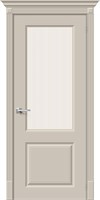 Межкомнатная дверь   Скинни-13 Creamy Magic Moru 200*60,  классика,  остекленные,  Брус хвойных пород, МДФ, сотовый наполнитель. spBRV013-1458