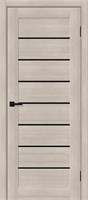 Межкомнатная дверь   Браво-22 Cappuccino Melinga Black Shine 200*60,  модерн,  глухие, spBRV153-4329
