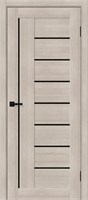 Межкомнатная дверь   Браво-29 Cappuccino Melinga Black Shine 200*60,  модерн,  глухие, spBRV153-4333