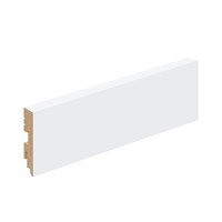 Плинтус Тип-0 White Silk,  модерн,   MDF. spBRV170-0076