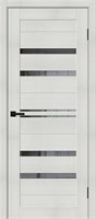 Межкомнатная дверь   Браво-30.Л Bianco Melinga Mirox Grey 200*60,  модерн,  остекленные, spBRV153-4528