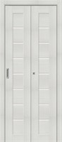 Межкомнатная дверь   Браво-22.Л Bianco Melinga Magic Fog 200*35,  модерн,  остекленные, spBRV153-4494