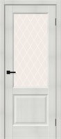 Межкомнатная дверь   Неоклассик-33 Bianco Melinga White Сrystal 200*60,  неоклассика,  остекленные,  Композитный мебельный щит на основе высококачественного соснового бруса и древесных плит. spBRV153-7332