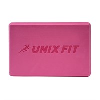 Блок для йоги и фитнеса UNIX Fit (200 г) 23 х 15 х 7 см, 1 шт, розовый msk25 unt_YBU200GPK
