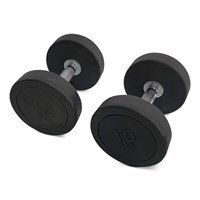 Гантель UNIX Fit PRO круглая обрезиненная 10 кг / шт. msk25 unt_DBRND10PBK