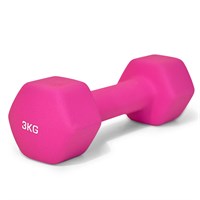Гантель UNIX Fit неопреновая 3 кг / шт. Pink msk25 unt_DBNEO3PK