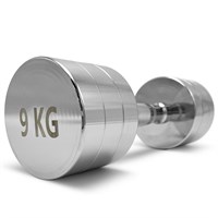 Гантель UNIX Fit PRO круглая хромированная 9 кг / шт. msk25 unt_DBRND9PCE