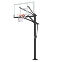 Баскетбольная стойка стационарная UNIX Line B-Stand-TG PRO 72"x42" R45 H230-305 см msk25 unt_BSTSSTPR305_72TGBK