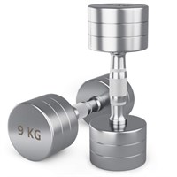 Гантель UNIX Fit PRO круглая хромированная 9 кг, 2 шт. msk25 unt_DBRND9PCEx2