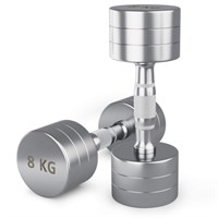 Гантель UNIX Fit PRO круглая хромированная 8 кг, 2 шт. msk25 unt_DBRND8PCEx2