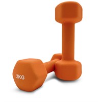 Гантель UNIX Fit неопреновая 2 кг Orange, 2 шт. msk25 unt_DBNEO2OGx2