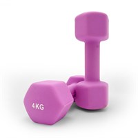 Гантель UNIX Fit неопреновая 4 кг Violet, 2 шт. msk25 unt_DBNEO4VTx2