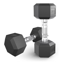 Гантель гексагональная UNIX Fit обрезиненная 7,5 кг, 2 шт. msk25 unt_DBHEX7_5x2
