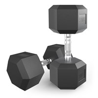 Гантель гексагональная UNIX Fit обрезиненная 30 кг, 2 шт. msk25 unt_DBHEX30x2
