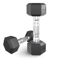 Гантель гексагональная UNIX Fit обрезиненная 2,5 кг, 2 шт. msk25 unt_DBHEX2_5x2