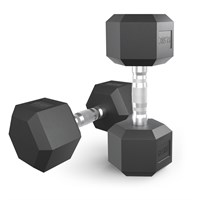Гантель гексагональная UNIX Fit обрезиненная 12,5 кг, 2 шт. msk25 unt_DBHEX12_5x2