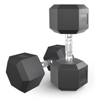 Гантель гексагональная UNIX Fit обрезиненная 20 кг, 2 шт. msk25 unt_DBHEX20x2