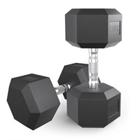 Гантель гексагональная UNIX Fit обрезиненная 25 кг, 2 шт. msk25 unt_DBHEX25x2