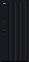 Дверь входная Bravo R Вижн/SBlack, Black Shell/White Silk 205*96 Правое с зеркалом sp2510BR_033-2709