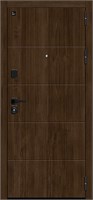 Дверь входная Bravo Z Райт, Pecan/Cappuccino Melinga 205*86 Правое sp2510BR_033-2422