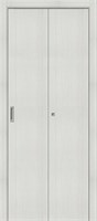 Межкомнатная складная дверь Браво-0, Bianco Melinga, Эко Шпон, 200*35 sp2510BR_091-4496