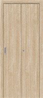 Межкомнатная складная дверь 200*40 два ДП, Гост-0, Л-21 (БелДуб), Финиш Флекс, Без усиления sp2510BR_092-0576