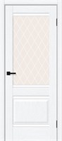 Межкомнатная дверь 200*60, Прима-3, White Silkwood / White Сrystal , ПЭТ sp2510BR_169-0989