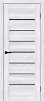 Межкомнатная дверь 200*60, Браво-22, Riviera Ice / Black Shine , Эко Шпон sp2510BR_153-4388