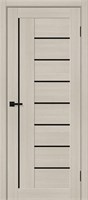 Межкомнатная  дверь Браво-29, Cream Melinga / Black Shine, Эко Шпон, 200*80 sp2510BR_153-7584