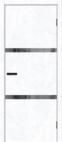 Межкомнатная  дверь Браво-2.55, Snow Art / Mirox Grey, Эко Шпон, 200*90 sp2510BR_153-1054