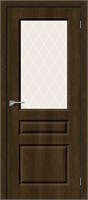 Межкомнатная дверь 200*80, Скинни-15, Dark Barnwood / White Сrystal , Винил sp2510BR_146-0221