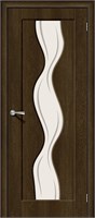 Межкомнатная дверь 200*80, Вираж-2, Dark Barnwood / Art Glass , Винил sp2510BR_146-0237