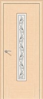 Межкомнатная  дверь Рондо, Ф-22 (БелДуб) / Худ., Шпон, 200*90 sp2510BR_003-0200