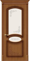 Межкомнатная  дверь Азалия, Ф-11 (Орех) / Худ., Шпон, 200*90 sp2510BR_003-0020
