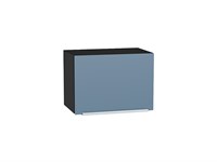 Шкаф верхний горизонтальный Фьюжн Graphite, Silky Blue, 360, 500 В*Ш*Г 358*500*320, фасад МДФ  Silky Blue, корпус  Graphite ms2510VVT_51913