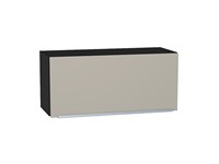 Шкаф верхний горизонтальный Фьюжн Graphite, Silky Grey, 360, 800 В*Ш*Г 358*800*320, фасад МДФ  Silky Grey, корпус  Graphite ms2510VVT_51921