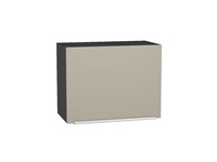 Шкаф верхний горизонтальный Фьюжн Graphite, Silky Grey, 460, 600 В*Ш*Г 458*600*318, фасад МДФ  Silky Grey, корпус  Graphite ms2510VVT_57215