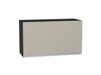 Шкаф верхний горизонтальный Фьюжн Graphite, Silky Grey, 460, 800 В*Ш*Г 458*800*318, фасад МДФ  Silky Grey, корпус  Graphite ms2510VVT_57216