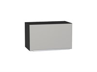 Шкаф верхний горизонтальный Фьюжн Graphite, Silky Light Grey, 360, 600 В*Ш*Г 358*600*320, фасад МДФ  Silky Light Grey, корпус  Graphite ms2510VVT_66563