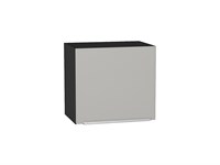 Шкаф верхний горизонтальный Фьюжн Graphite, Silky Light Grey, 460, 500 В*Ш*Г 458*500*318, фасад МДФ  Silky Light Grey, корпус  Graphite ms2510VVT_66565
