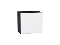 Шкаф верхний горизонтальный Фьюжн Graphite, Silky White, 460, 500 В*Ш*Г 458*500*318, фасад МДФ  Silky White, корпус  Graphite ms2510VVT_57211