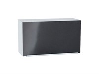 Шкаф верхний горизонтальный Фьюжн Белый, Anthracite, 460, 800 В*Ш*Г 458*800*318, фасад МДФ  Anthracite, корпус  Белый ms2510VVT_57207