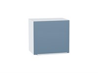 Шкаф верхний горизонтальный Фьюжн Белый, Silky Blue, 460, 500 В*Ш*Г 458*500*318, фасад МДФ  Silky Blue, корпус  Белый ms2510VVT_57199