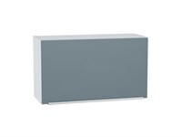 Шкаф верхний горизонтальный Фьюжн Белый, Silky Blue, 460, 800 В*Ш*Г 458*800*318, фасад МДФ  Silky Blue, корпус  Белый ms2510VVT_57201